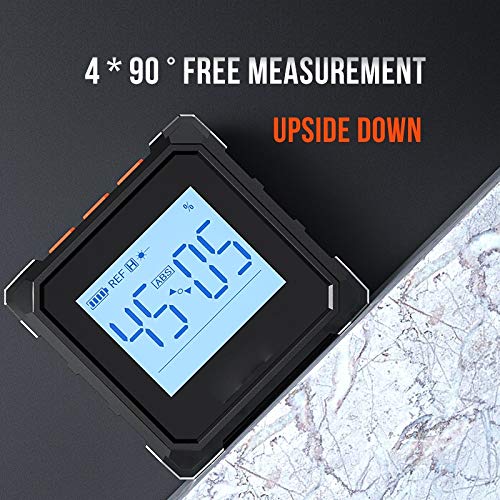 UOHLCX HBJWOV Digital Protractor Inclinometer 360° Level Angle Finder High Precision Goniometer Magnet Tilt Measuring Tools