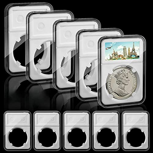 80pcs Coin Slab Graded Display Holder Storage Case 30mm for JFK Half Dollar