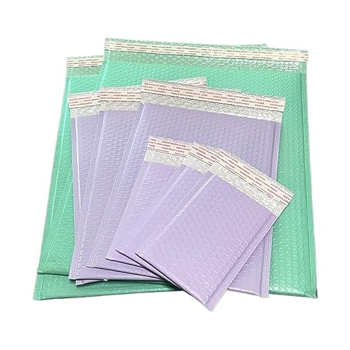 CFFQDQUANB Postal Bags Bubble Envelopes Mixed Parcel Bags Colored Bubble 50 pcs Mailer Self Seal(Black,15 * 18cm)