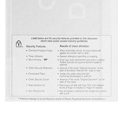 Blue Summit Supplies 2500 Blank Check Stock, 3 Part, Letter, Bulk