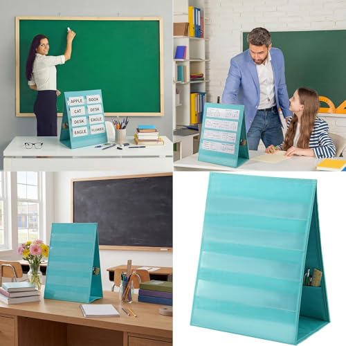 Sided 10 Section Display Featuring Storage Space for Classroom Teaching and Organization Foldable Wallet Insert