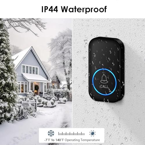 FullHouse Caregiver Pager Wireless Emergency Call Button for Elderly