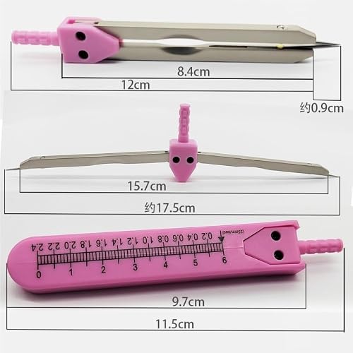 The Set of Dividers Protractors Includes Graduated Compass