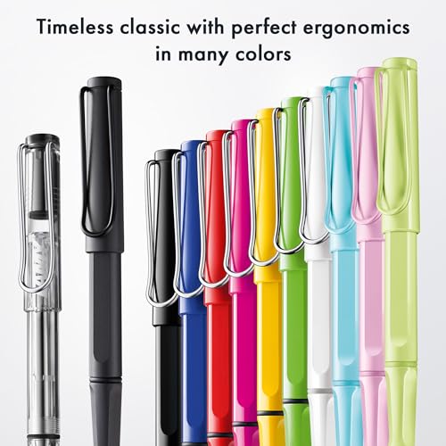 Lamy safari blue - Rollerball Pen with ergonomic grip & line width M - for pleasant long writing - made of robust ASA plastic - including rollerball refill M 63 in blue