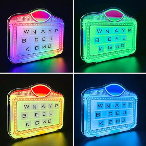 Bottle Service Sign，Bottle Presenter for Night Club，Club Signs for Bottle Service,Color Letter Billboard,Light Box with Interchangeable Letters,LED Light Box