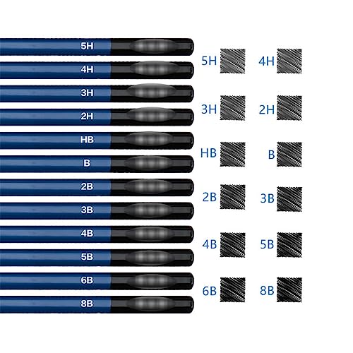 SIDUFHAOPKLL 53 Pieces Metallic Water Soluble Sketching Coloured Pencils Set Drawing Painting Supplies