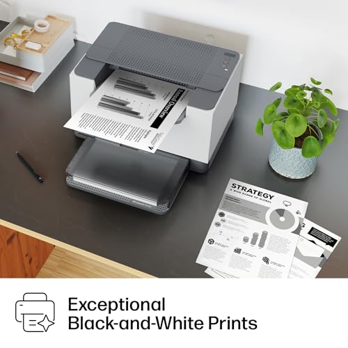 HP LaserJet M209d Laser Printer, Black and White, Automatic Duplex, Wired Connection Only (USB Cable Included), Best-for-Home Office (8J9L0F)