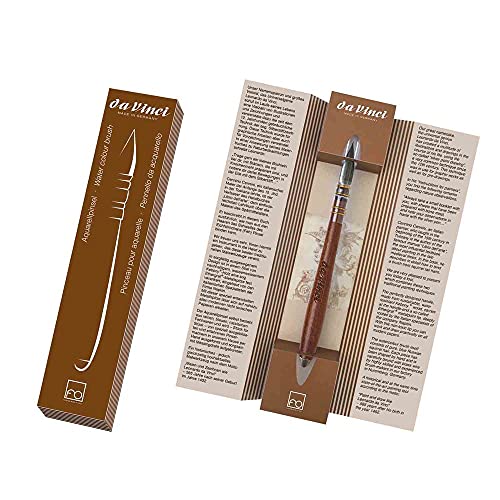 da Vinci Watercolor Silverpoint Watercolor Brush, 3, Black