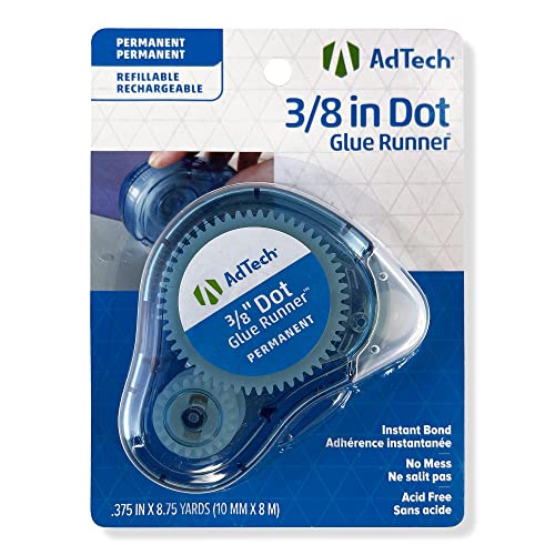 AdTech 12 Pack: 3/8" Dot Glue Runner Permanent