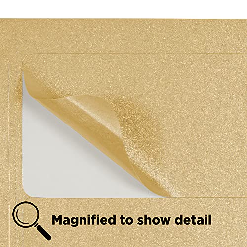 JAM PAPER Shipping Address Labels - Standard Mailing - 2 x 4 - Gold Metallic - 20 Packs of 120