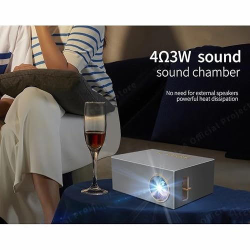 Projector Mini Portable LED 800*480P Resolution Projectors Support Video for Home Outdoor Cinema Movie LCD