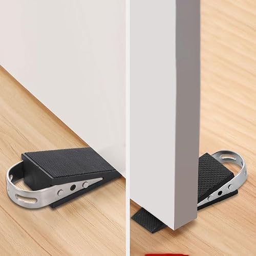 Stainless Steel Silicone Door Top Punch Free Windproof Stopper