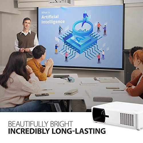 ViewSonic Bright 3000 Lumens WXGA Lamp Free LED Projector with HV Keystone and 360 Degree Flexible Installation, LAN Control, 10W Speaker, IP5X Dust Prevention for Home and Office (LS600W)