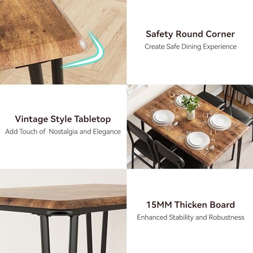 IDEALHOUSE Industrial Office Desk and Chair Set
