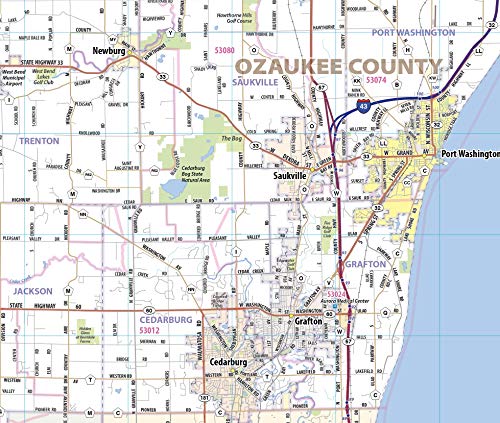Milwaukee Metro Area Map (40” wide by 48” high)