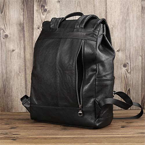 DUYHBAWRS Soft Skin Shoulder Bag Large Capacity Backpack Travel Bag College Feng Computer Bag Men's Bag