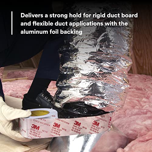 3M Venture Tape UL181A-P Aluminum Foil Tape 1581A, 3.89 in x 60 yd, 2 mil