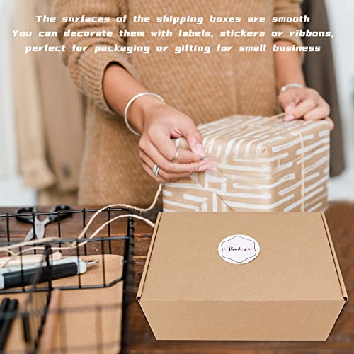 Shipping Boxes, 60Pcs khaki 12x9x4in Corrugated Cardboard Box