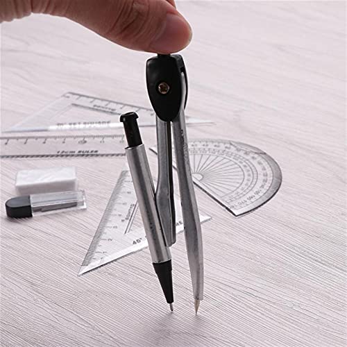 Muteiki Math Geometry Kit Combination Plotter Setses Set Geometry Drawing Tool with Protractor，for Students and Engineedrawing