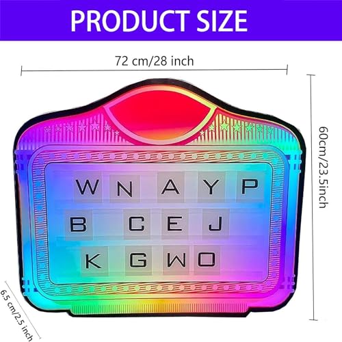 Bottle Service Sign VIP,Hand Holding Luminous LED Presenter,Customized Logo Board Bottle Presenter,Light Box Sign with Letters Numbers,A