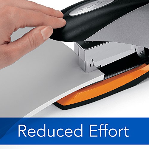 Swingline Stapler, 70 Sheet Capacity, Reduced Effort, Full Strip, Desktop Stapler, Optima 70, Silver (87870)