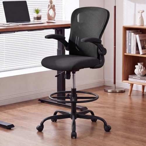 Sucrever Ergonomic Drafting Chair, Tall Office Chair for Standing Desk