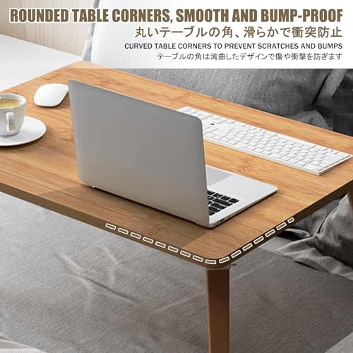Laptop Desk,Bed Low Table,Laptop Computer Tray,Lap Desk Laptop Stand,Folding Bed Table For Laptop,Simple And Stylish, Easy To Fold Maple,70 * 50Cm/27.6 * 19.7In,Black70*4,Black-70*40Cm/27.6*15.7In