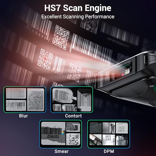 Tera Android Barcode Scanner PDA: HS7 Engine 6" FHD IPS for Warehouse, P600