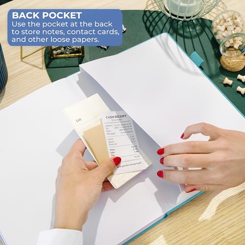 Clever Fox Notary Journal Log Book, Professional Supplies, Turquoise