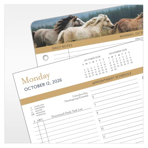 FranklinCovey - Leadership Two Page Per Day Ring-Bound Planner (Oct 2026 - Sep 2027, Classic)