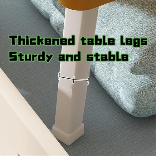 BSNRSNMFA Low Table, Lap Bed Desk, Lap Desks with Foldable Portable, Laptop Stand with Metal Legs, Versatile Short Table for Bedroom, Living Room, Balcony(Black)