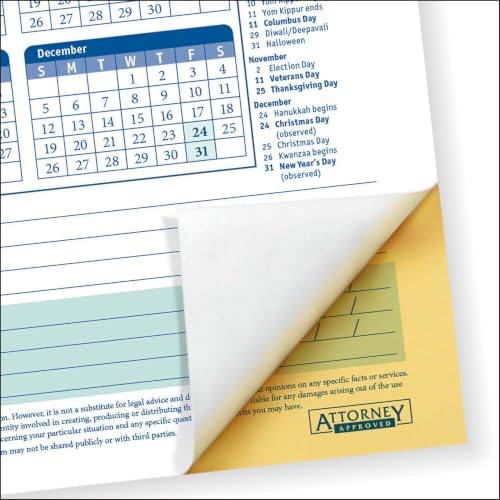 ComplyRight 2027 Time Off Request and Approval Form, 2-Part, Pack of 50