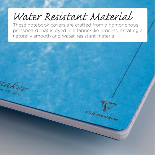 Clairefontaine 3154Z - Set of 10 Notemakers Europa Spiral Notebooks - A4 21x29.7 cm - 120 Detachable Lined Pages - 90 g White Paper - Glossy Card Covers - Random Colours