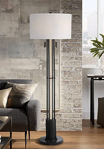 McKinley 73 1/4" Tall Black 4-Pull Chain Floor Lamp Living Room