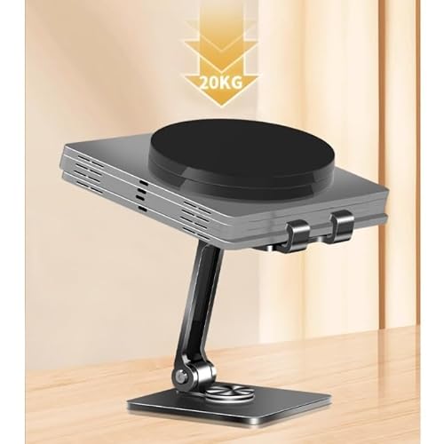 BXFIRS Black Book Stand 360° Rotation Lifting Lowering Reading Rack Carbon Steel Silicone Holder