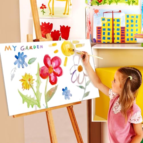100 Sheets White Poster Board, 22"x28" White Poster Paper, Heavyweight Poster Boards, 250gsm, Blank Poster Board for Art Display, Classroom Use, Craft Project, Presentation, Thickness Vision Board