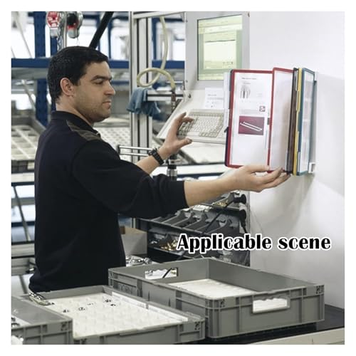CSNBDMBBSH Desk Reference Organizer, Wall Mount Reference Organizer - Catalog Display Rack, Poster Flip Book Display, Desktop Menu(Colorful Color)