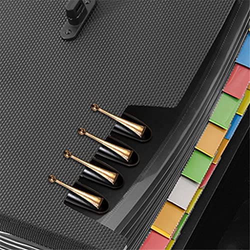 ONMYJFD 26 Grid Portable Organ Bag A4 Multi-Layer File Folder for Office Students with Large Capacity Test Paper Holder