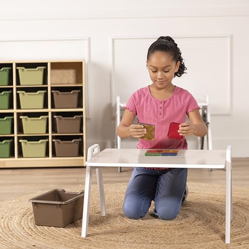 ECR4Kids Table2Go Portable Lap Desk for Kids, White Wash