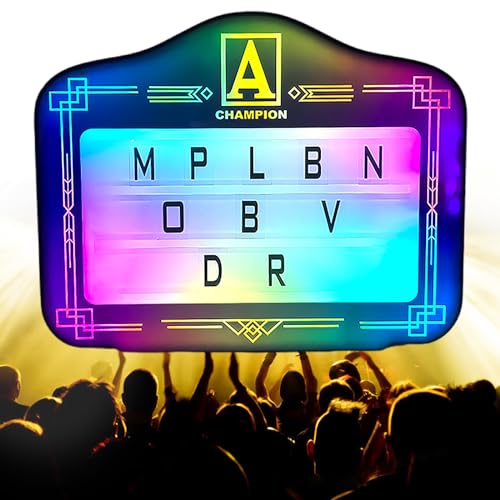 Fablestoryem Handheld LED Letter Bottle Presenter,Color Letter Billboard,Luminous Handheld Sign for Bottle Service，Light Box Sign with Letters Numbers，Perfect for Club,Night Club,Party,Bar,B