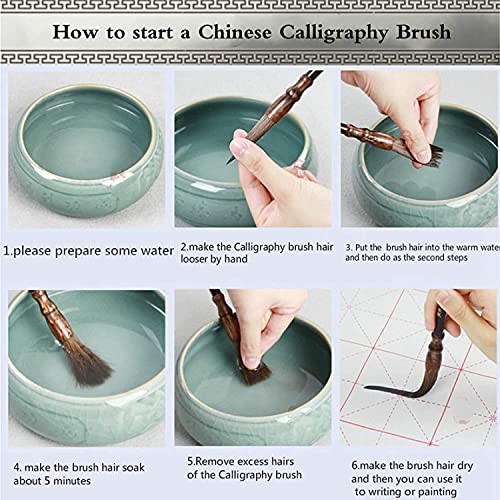 MDHCOP Calligraphy Brush, Chinese Calligraphy Brush Brush pens Classic Brush Pen Set for Painting/Brushes Chinese Calligraphy Brush