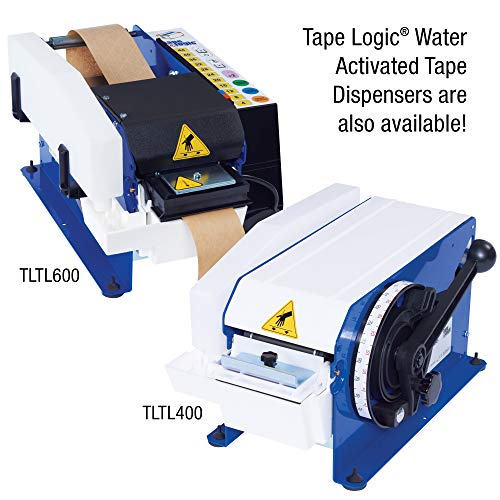 Tape Logic (10 Rolls) 70mm x 450 Feet, Reinforced Gummed Kraft Paper Packing Tape, Water Activated, Tamper Evident, for Shipping and Packaging
