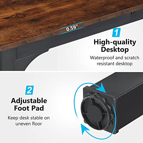 Tribesigns 6.5FT Conference Table, 78.7-Inch Rectangle Meeting Seminar Table, Large Business Tables for 6-8 People (Only Table)