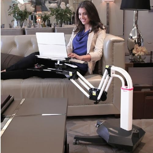 NBGYS Versatile Rolling Laptop Desk - Portable Bed Table for Home, Office, School, and Medical Use - Adjustable Height Laptop Stand for Bed and Writing - Convenient Lap Desk Solution