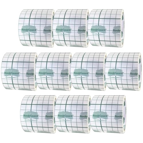 BookGuard Clear Book Repair Cloth Tape, Case of 10