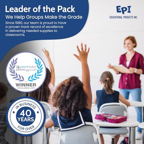 EPI Spiral Notebook | 3 Subject - Wide Ruled - 120 Sheets, Durable Spiral Binding | 10.5 x 8 in | Classroom Supplies | School, Office, Note Taking, Journaling - 24 Pack