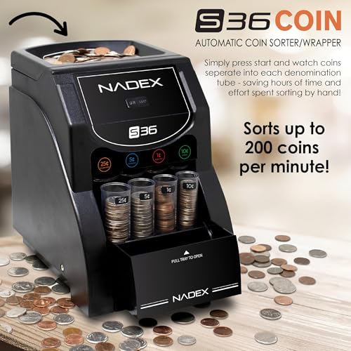 Nadex 36SN Automatic Coin Sorter and Wrapper