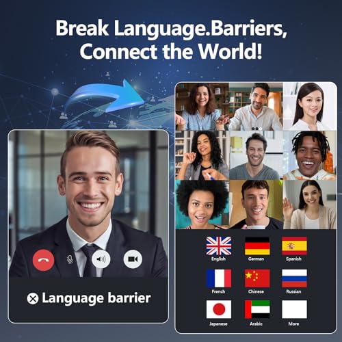Psadhi AI Translation Earbuds Real Time, 3-in-1 Translator Earbuds 164 Languages & Accents/7Translation Modes,No Subscription, 40H Translation Headphones，for Travel/Business/Sport/Learning/Cycling