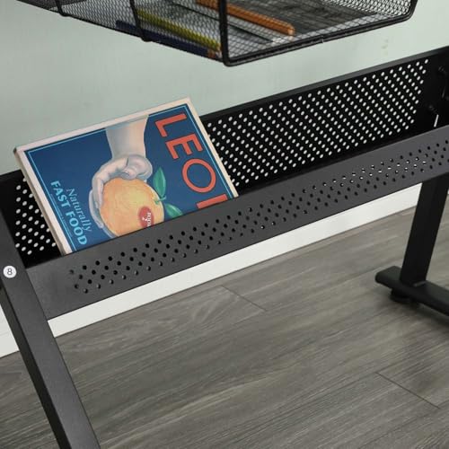 Zentrava Black Drafting Table Desk w/Stool, Multifunctional Diamond Painting Art Craft Desk Crafting Tables with Tilting Tempered Glass Top & 2 Large Metal Storage Drawers, Adjustable Angles (Black)