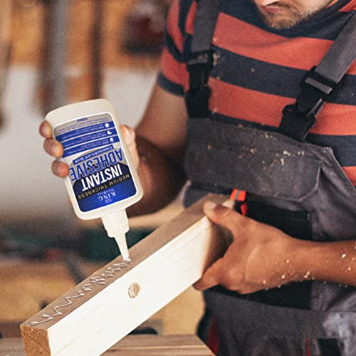 Cyanoacrylate Adhesive Super Glue - Medium Viscosity CA Glue for Wood, Plastic, DIY Crafts, Metal, etc. Cyanoacrylate Glue for Woodworking - 100ml - 3.5oz (10 Bottles)
